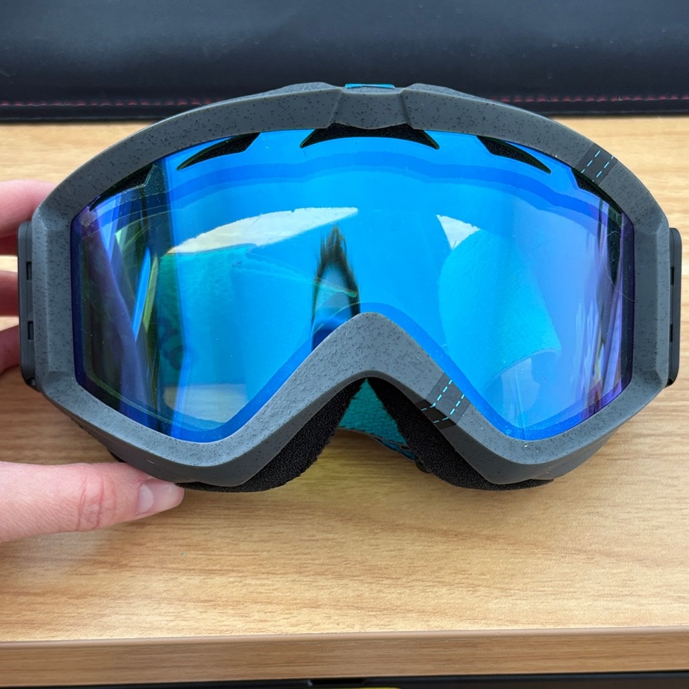 Blue Ski Goggles